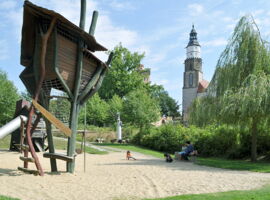 Krabat-Spielplatz nahe der Schillerpromenade