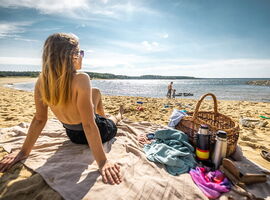 Strand im Lausitzer Seenland