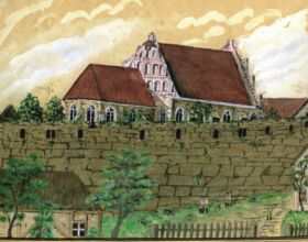 Historisches Gemälde der Mönchsmauer